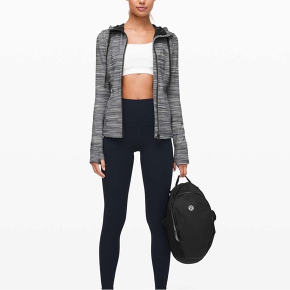 Lululemon Hooded Define Jacket *Nulu Heathered Black/White/Black size 6 - Picture 6 of 15